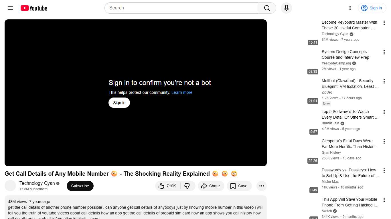 Get Call Details of Any Mobile Number 😳 - The Shocking Reality Explained 😳 😳 😠 - YouTube